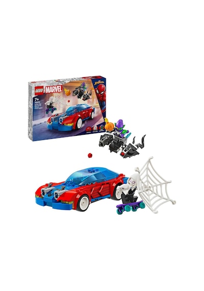 LEGO® Marvel Örümcek Adam Yarış Arabası ve Venom Green Goblin 76279-7+ Yaratıcı Oyuncak Yapım Seti - 227 Parça