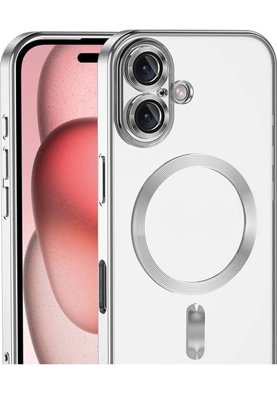 Gld-spt- Newface Apple Uyumlu iPhone 17 Kross Magneticsafe Kapak - Gümüş