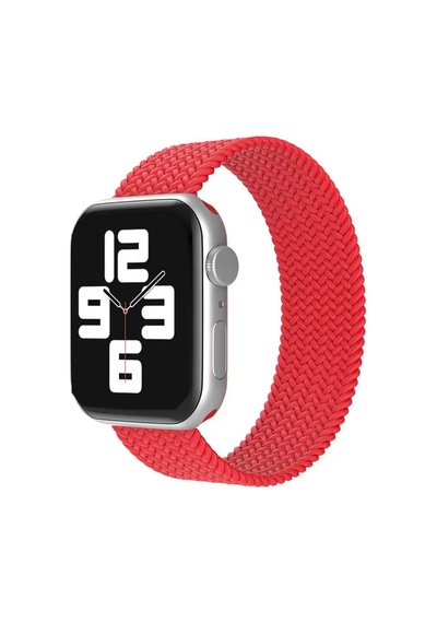 Newface Apple Watch 38mm Ayarlı Solo Silikon Kordon - Kırmızı Diğer