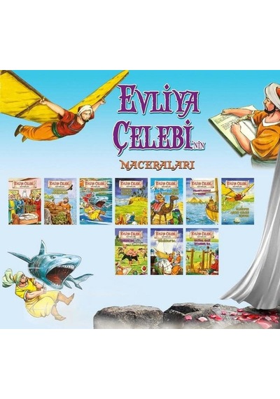 Evliya Çelebi'nin Maceraları - 10 Kitap Takım - İsmail Bilgin - Damla Yayınevi
