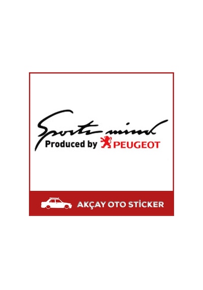 Sport Mid Sticker Produced By Peugeot Sticker Peugeot Oto Sticker