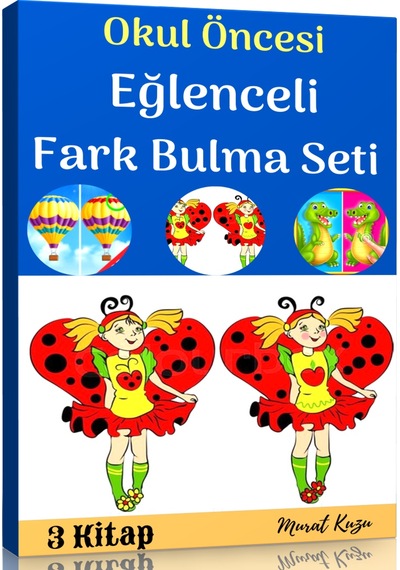 Okul Öncesi Eğlenceli Fark Bulma Kitap Seti 3 Fasikül Kitap