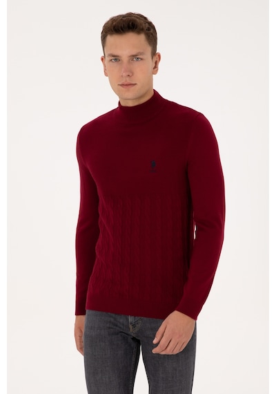 U.s. Polo Assn. Erkek Bordo Kazak /triko 50315037-vr014 Bordo