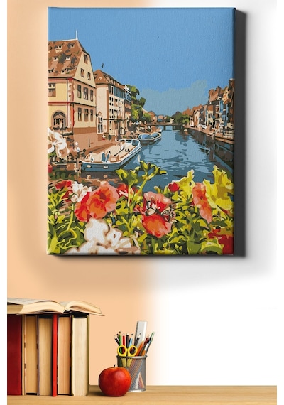 Webstyle Sayılarla Boyama Seti Kasnaklı Köprüden Köprüye Bakış 40 X 50 Cm