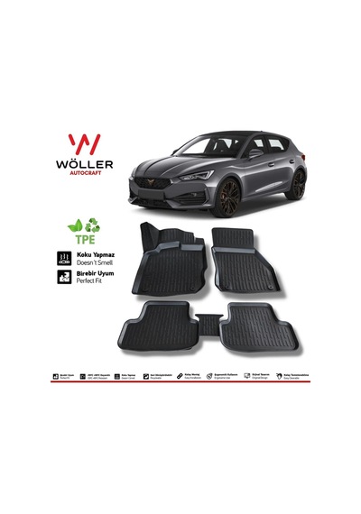 Cupra Leon Paspas 2022 Sonrası 3d Havuzlu Wöller Paspas