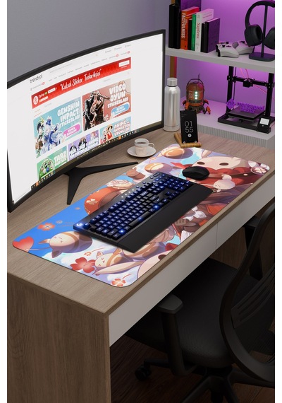 Klee Genshin Impact Anime Gacha V3 - 90x40 Xxl Gaming Mouse Pad Fare Altlığı
