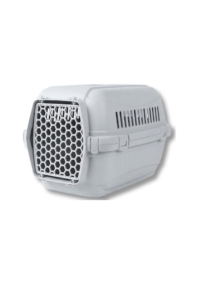 Modern Tasarım Kedi Ve Köpek Taşıma Kutusu Orta Boy- Gri