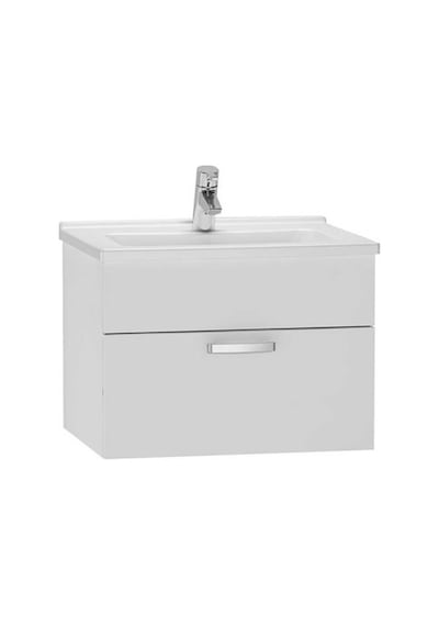 VitrA S50 Lavabo Dolabı 60 Cm Tek Çekmeceli Parlak Beyaz 56066 Beyaz