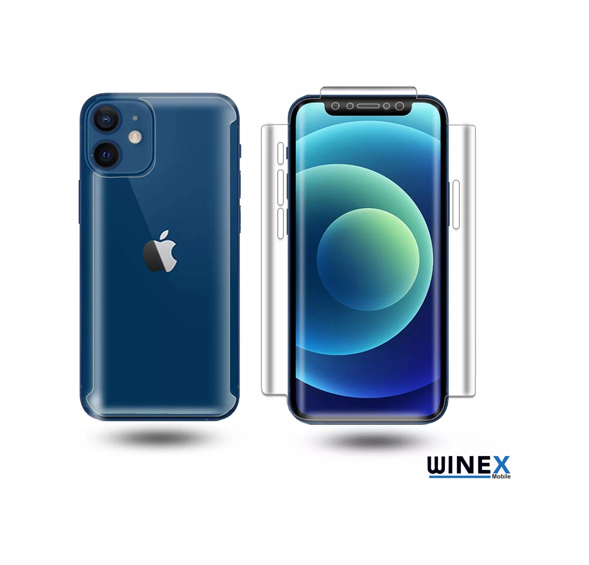 Apple Uyumlu   iPhone Xs Max Ön-arka Darbe Emici Hd Ekran Koruyucu Kaplama