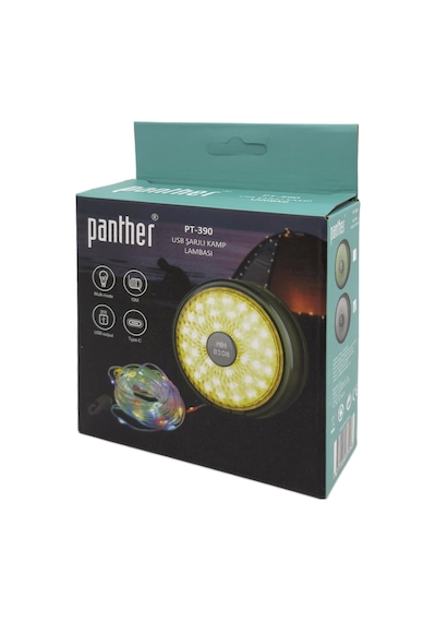 Panther Pt-390 Usb Şarjlı Kamp Lambası