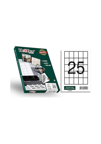 Herboy Hb-1059 42 X 59,69 Mm A4 Laser Etiket 100 Adet