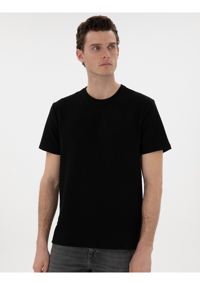 Pierre Cardin Erkek Siyah Tişört 50302581-vr046 Siyah