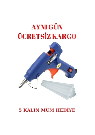 Sicak Silikon Tabancası 60w Anahtarlı 5 Mum Silikon Watt