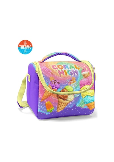 Coral High Kids Milka Dondurma Desenli 3 Lü Okul Çanta Seti Set0133254 Çok Renkli