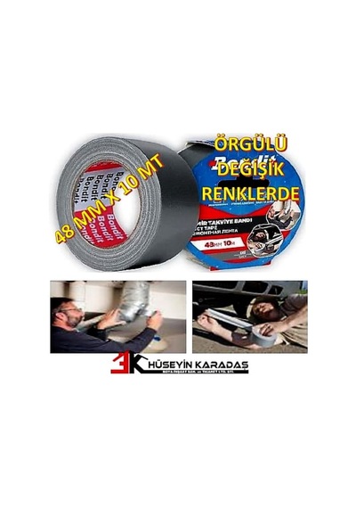 Bondit Genel Amaçlı Örgülü Tamir Bandı 48 Mm X 10 Metre