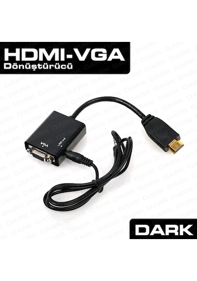 Dark DK-HD-AHDMIXVGA Hdmi-Analog Vga Ve Ses Aktif Dönüştürücüsü