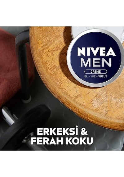 Nıvea Men Erkek Nemlendirici Bakım Kremi 30 Ml, El, Yüz Ve Vücut Nemlendirici Krem, Hızlı Emilir, Yapışkan His Bırakmaz, E Vitamini