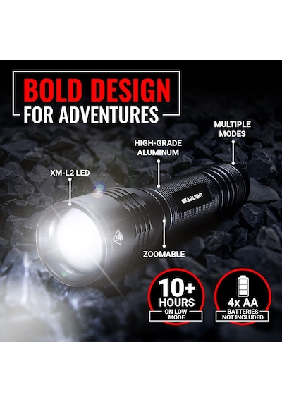 Gearlight S2000 Yüksek Güçlü Led Taktik El Feneri Siyah