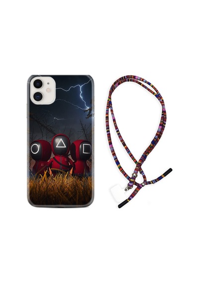 Apple Uyumlu iPhone 12 Mini Kılıf Rasta Boyun Askılı Game 1807