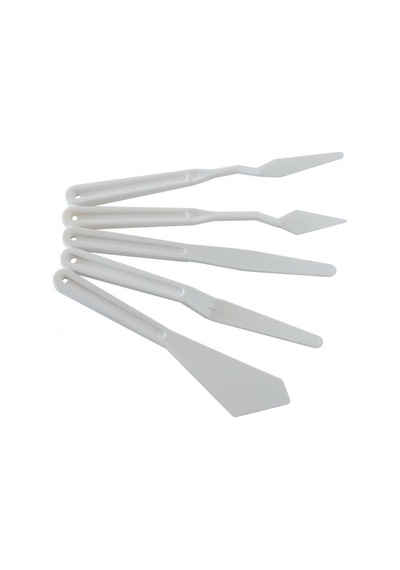 Plastik Spatül Seti 5'li White White