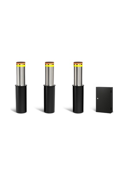 Perkotek Mb10 Hidrolik Mantar Bariyer Seti 3 Lü Otomatik Road Blocker Yüksek Güvenlik Bollard