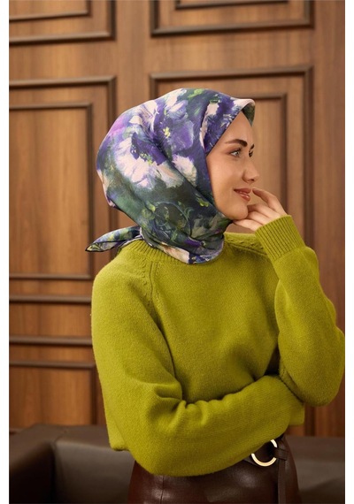 Silk Home Twill İpek Eşarp 11486-25 Koyu Lacivert