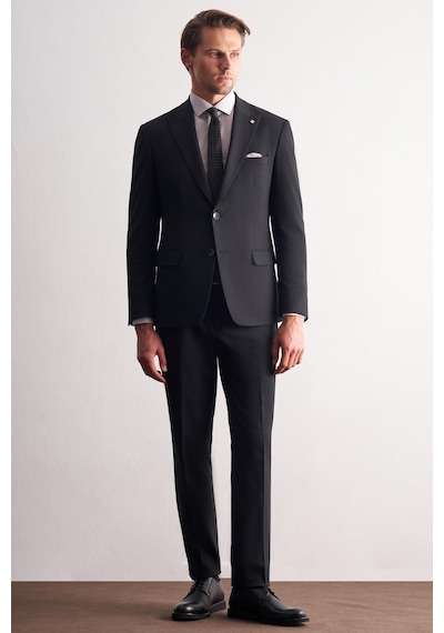 İmza Lacivert Kırlangıç Yaka Çizgili 6 Drop Slim Fit Tam Astar Esnek Takım Elbise 1001255164 İmza Lacivert Kırlangıç Yaka Çizgili 6 Drop Slim Fit Tam Astar Esnek Takım Elbise 1001255164