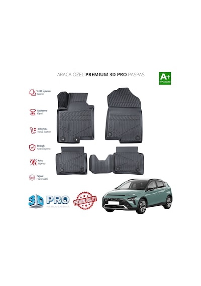 Hyundai Bayon Araca Özel 3d Paspas 2021 2022 2023 2024
