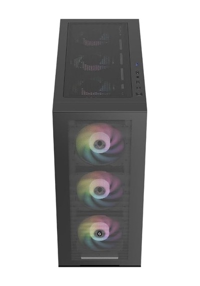 Bigmesh Atx Bilgisayar Kasası, 4x120mm Rgb Fan, Siyah, Temperli Cam Panel, Oyuncu Pc Kasası