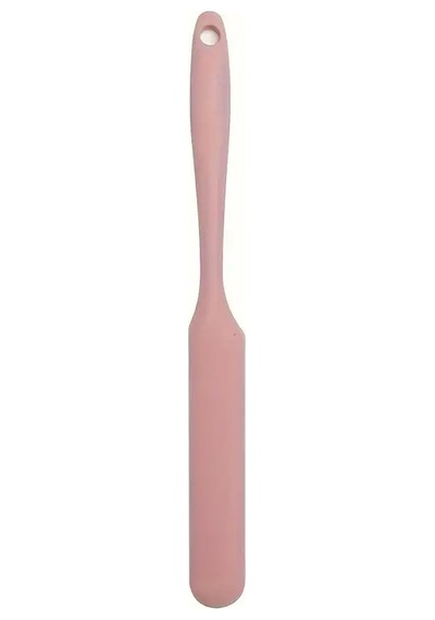 Ayrex Silikon Tereyağı Ve Krema Spatulası, Kek Spatulası, 5 Farklı Renk Seçeneği Pembe Genel