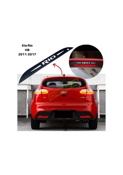 Kia Rio Hb Karbon Arka Fren Stop Lambası Sticker 2011-2017