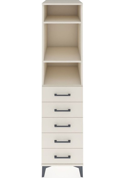 Kronos Dolap 3 Raflı 5 Çekmeceli 44x59x182 Aytaşı-aytaşı Aytaşı