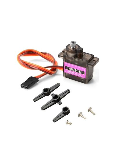 5v Mg90s Metal Dişli Servo Motor 180 Derece Dişli Kol Seti