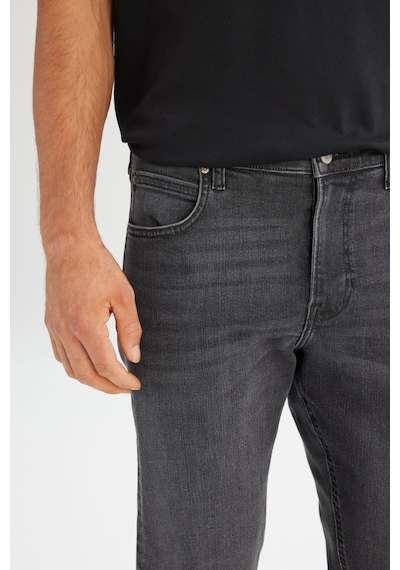 Pamuklu Staight Fit Normal Kesim Cepli Esnek Jean Kot Denim Pantolon Lee Gri
