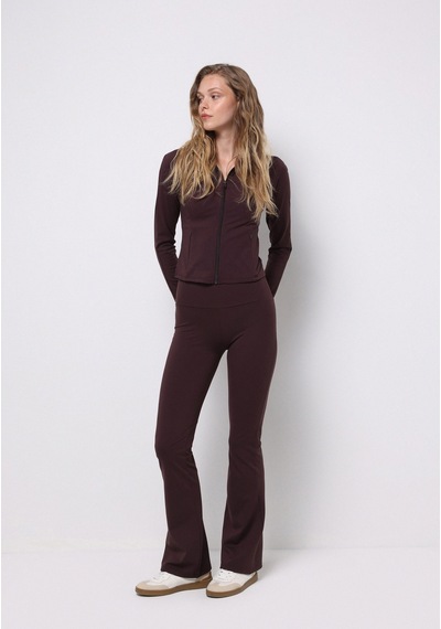 Colin's Colins Slim Fit Kadın Mor Örme Tayt Cl1075699 Q1.v1 Dpl Dark Plum Colin's Colins Slim Fit Kadın Mor Örme Tayt Cl1075699 Q1.v1 Dpl Dark Plum