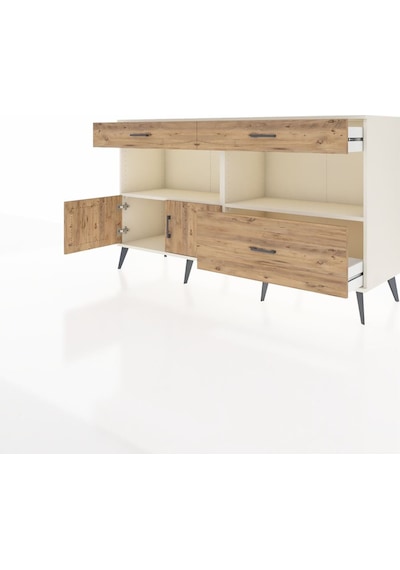 Hyperion Konsol 2 Raflı 3 Çekmeceli 2 Kapaklı 176x44x99 Aytaşı-ça Aytaşı-çam