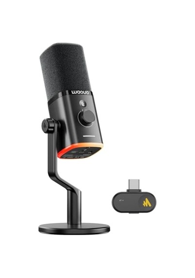 Kablosuz Dinamik Mikrofon, Rgb Led'li, 7 Katmanlı Gürültü Azaltma