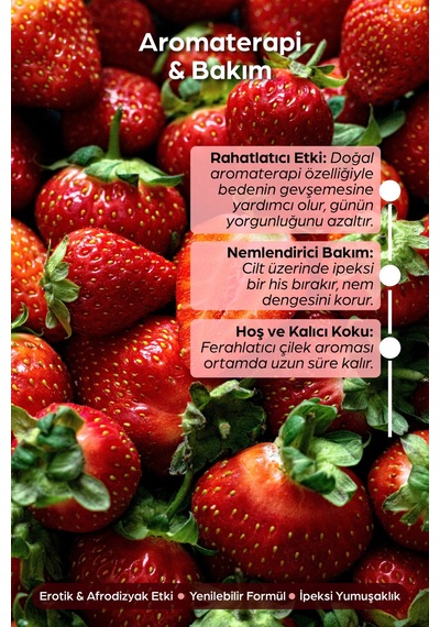 Masaj Yagı Çilek Arom Erotik Etkili Büyük Boy Vucut Çilekli 250 Ml - 502483456