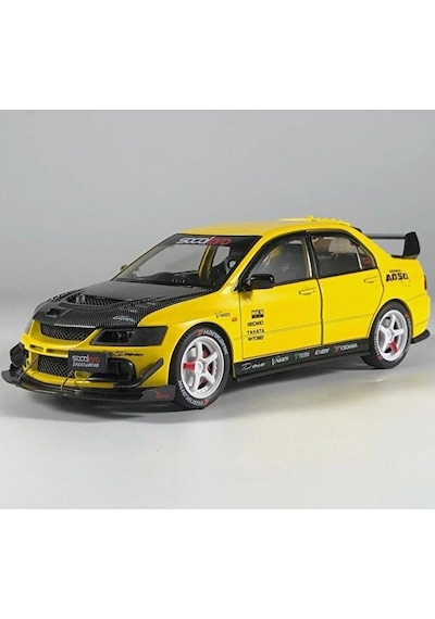 Hobbiez World Mitsubishi Lancer Evolution Sarı 1/24 Model Araba
