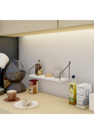 Roomiehome Catchme Mutfak Banyo Yaşam Alanı Duvar Rafı Kitaplık 3'lü Set - 445233612