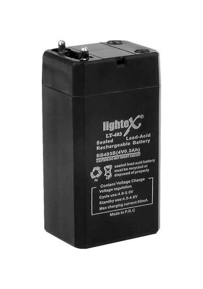 Lightex Lt-403 4 Volt 0.3 Amper Akü