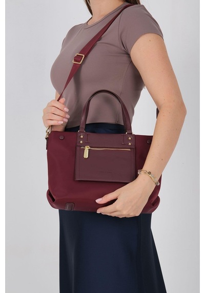 Silver Polo Sp1213 Kadın El Çantası Saten Bordo-bordo