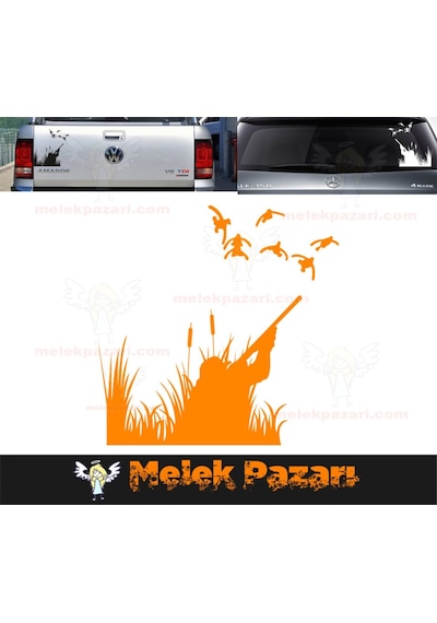 Ördek Avcısı Sticker, Avcılık Oto Sticker