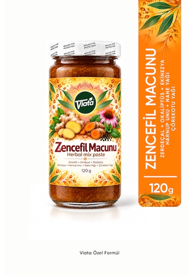 Zencefil Macunu Zerdeçallı Bitkisel Karışımlı Macun 120 Gr.