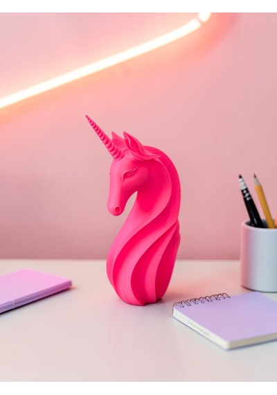 Pembe Unicorn Tek Boynuzlu At Biblo 24 Cm Dekoratif Masaüstü Heykeli -