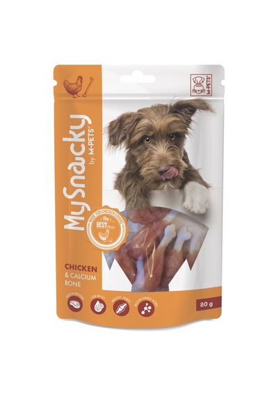 M-pets My Snacky Chicken & Calcium Bone Tavuklu Kalsiyumlu Köpek Ödülü 80 Gr