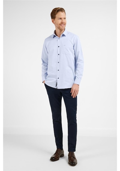 İmza Mavi - Lacivert Çizgili Desen Sert Yaka Uzun Kol Cepli Comfort Fit Pamuklu Gömlek 1004255276 Mavi - Lacivert İmza Mavi - Lacivert Çizgili Desen Sert Yaka Uzun Kol Cepli Comfort Fit Pamuklu Gömlek 1004255276 Mavi - Lacivert