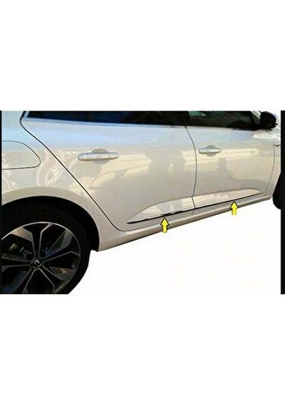 Renault Megane 4 Sedan Krom Yan Kapı Çıtası 4 Parça 2015-2021
