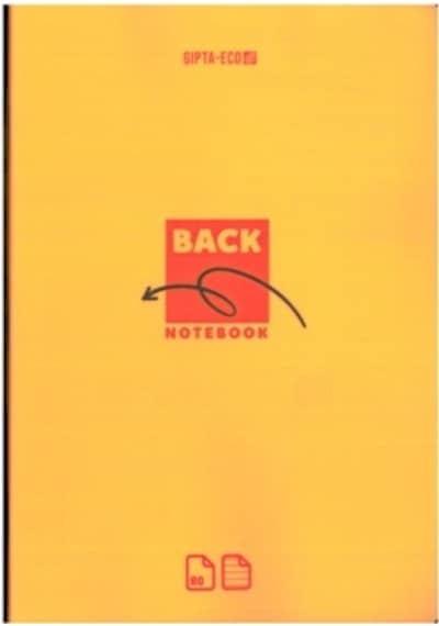 Gıpta Back Tel Dikiş Plastik Kapak Defter A4 Çizgili  80 Yp Turuncu