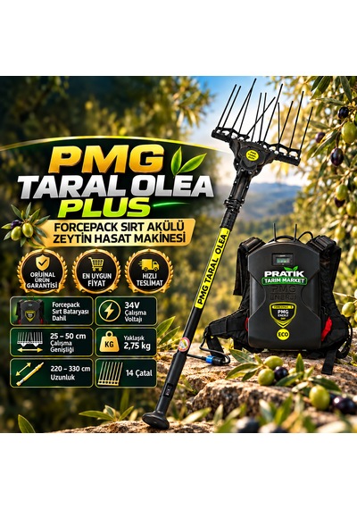 Pmg Taral Olea Plus Zeytin Hasat Mak. Ve Sırt Bataryası